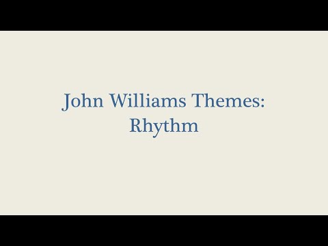 Rhythm in John Williams' Theme Openings - Analysis