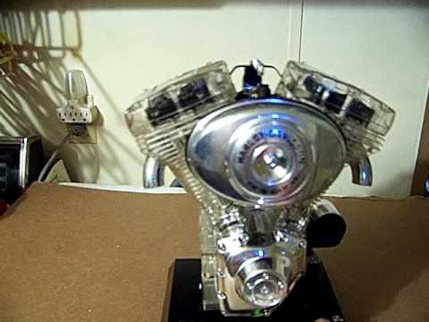 RUNNING TESTORS HARLEY TWIN CAM ENGINE