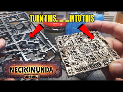 How to Mold & Cast NECROMUNDA Tiles with Blue Stuff/Oyumaru & Warhammer Sprues