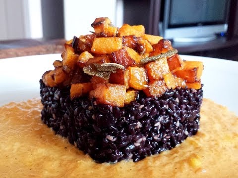 Riso Venere in crema di zucca - Le video ricette di Lara