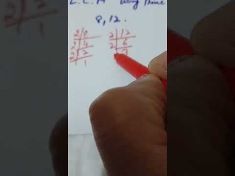 l c m by prime factorization method.