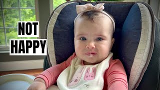 Baby's 1st Food! Trying SOLIDS for the first time!!
