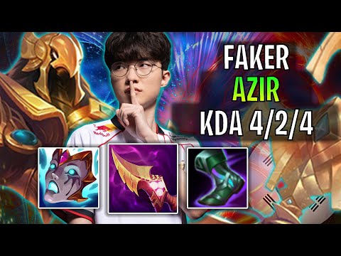 T1 Faker Plays Azir Mid vs Viktor! | Patch 2025.S1.3