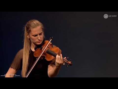 Francesca Bonaita, Bach Adagio from Sonata 1 BWV 1001, Live, Budapest Liszt Academy, September 2023.