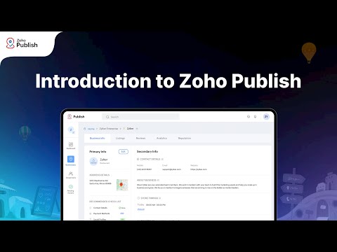 A quick introduction to Zoho Publish