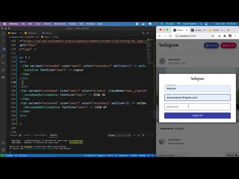 Firebase Authentications Logout | Instagram App part 10
