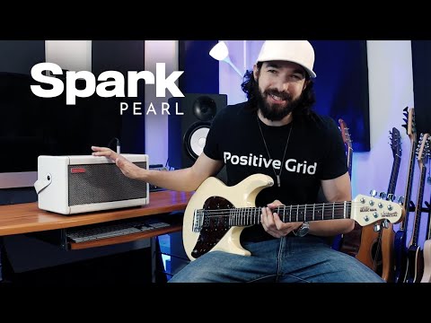 Positive Grid Spark Pearl, Special Edition 40-Watt 2x4" Smart Guitar Practice Amp image 5