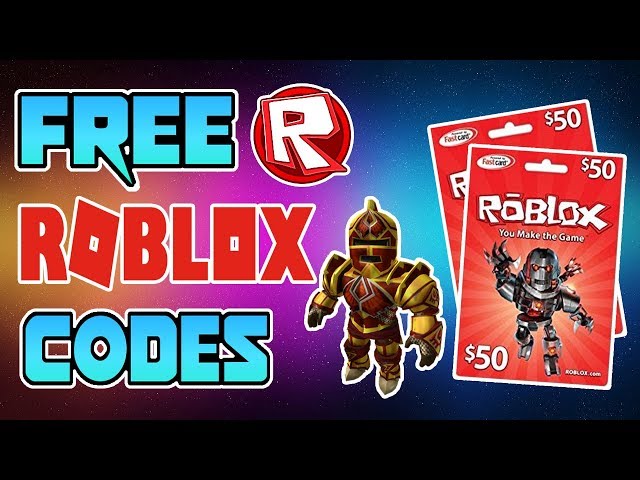 How To Get Free Robux Card Codes 2018 - roblox cards codes 2018