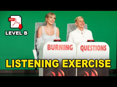 Listening Practice + PDF - Level B - Listen, answer test your skill  - Easy English Lesson