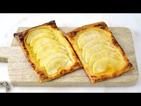 Tarta de manzana con hojaldre fácil ¡Deliciosa!