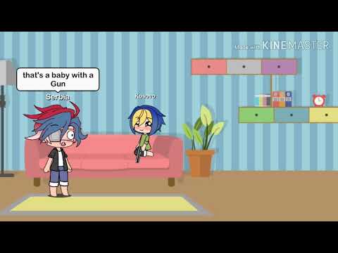 Countryhumans (baby with a gun) ft.some Balkan Nations 🇦🇱🇷🇸