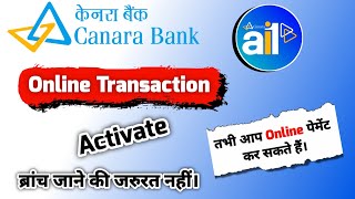 Canara Debit Card Online Transaction Activate 2023