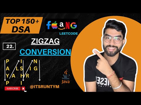 22 Zigzag Conversion String Methods Top 150 Dsa Leetcode Coding Java