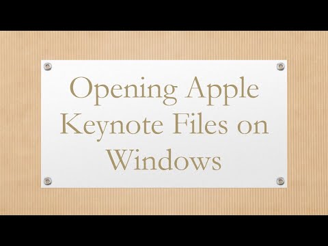 Opening Apple Keynote Files on Windows