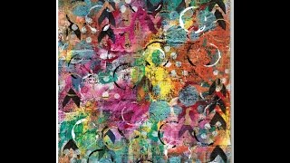 Mixed Media Art Canvas background: Part one / Art Collaboraton with Ayala Arts