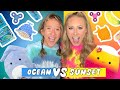 OCEAN 💙🌊🤍 VS SUNSET 💗🌅 💛LEARNING EXPRESS SHOPPING CHALLENGE!