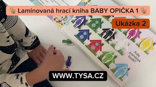OPIČKA 1 - BABY - Úkoly na suchý zip. Barvy, stíny, tvary