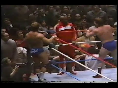 Paul Orndorff Roddy Piper Hulk Hogan Mr. T Cyndi Lauper - War To Settle The Score - 2/18/1985 - WWF