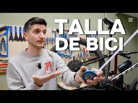 Part of a video titled CÓMO SABER LA TALLA DE BICI - YouTube