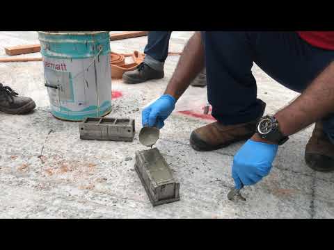 50 X 50 X 50 Cubes for the Compressive Strength of High Strength Grout Mix