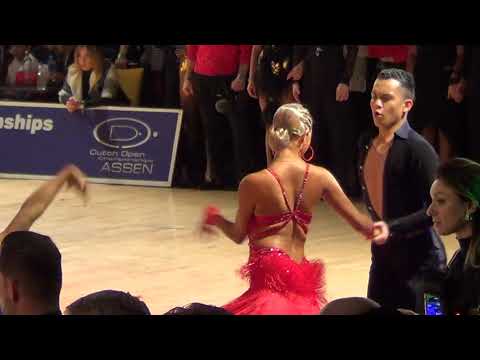 2019 Dutch Open Youth U19 Latin R1 H2 Samba Ponomarenko Perry