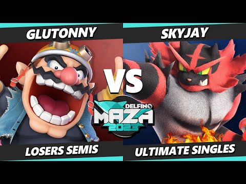 Delfino Maza 2023 Losers Semis - Skyjay (Incineroar) Vs. Glutonny (Wario) Smash Ultimate - SSBU
