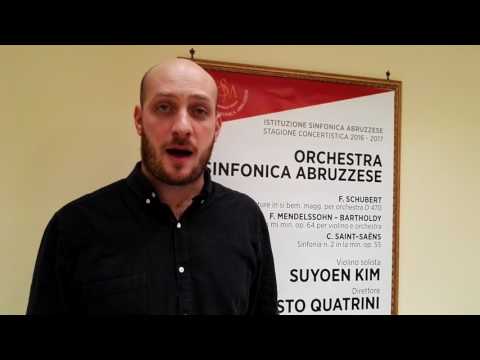 Sesto Quatrini presenta il concerto del 17 - 19 febbraio con l'OSA