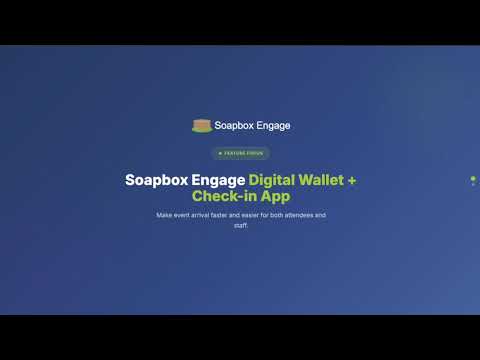 Soapbox Engage Feature Focus: Digital Wallet and Check-in App video thumbnail