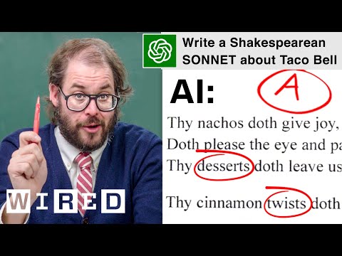 ChatGPT 充當學生寫作業了！英文老師會給它什麼樣的成績呢？（English Teacher Grades Homework By ChatGPT | WIRED）