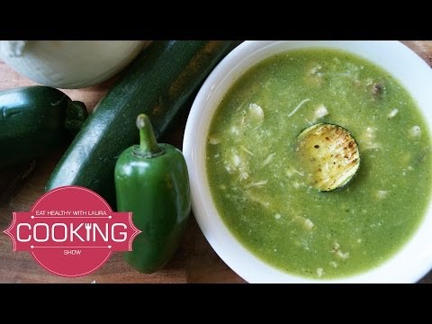 How to make Chicken Soup with Zucchini - Mexican Food