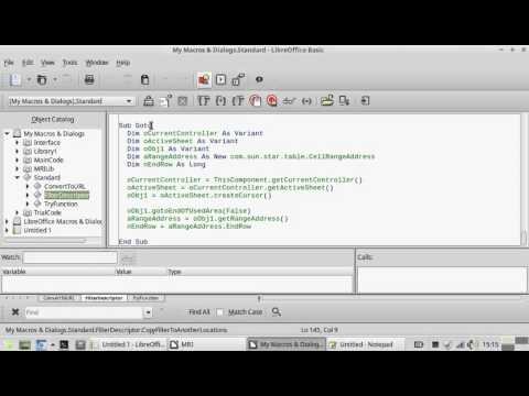 LibreOffice Calc Macro To Put Cursor In The Last Row