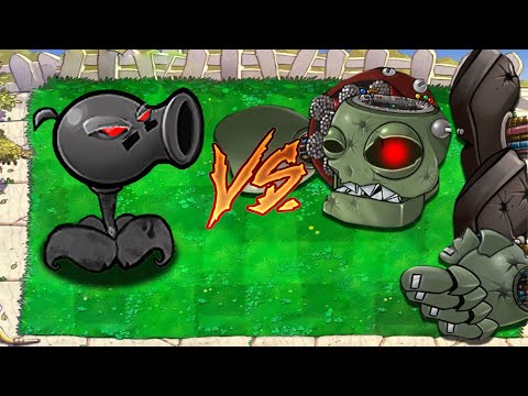 1 Doom Peashooter vs 1 Dr. Zomboss vs All Zombies - Plants vs Zombies