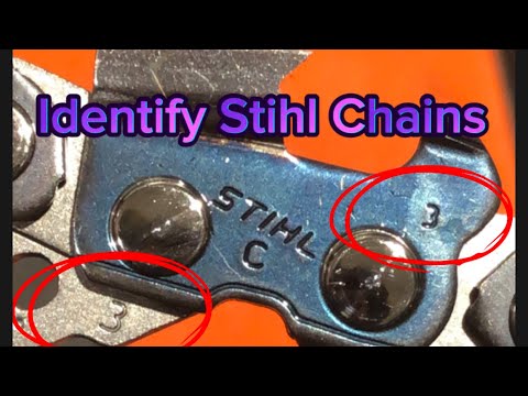 Stihl chain identification super, micro, duro, picco, 1/4P, 3/8”, .325”, .404” Hexa file sharpen.