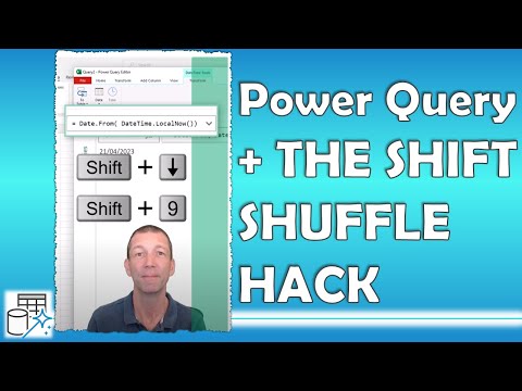 Power Query formula writing using the SHIFT SHUFFLE