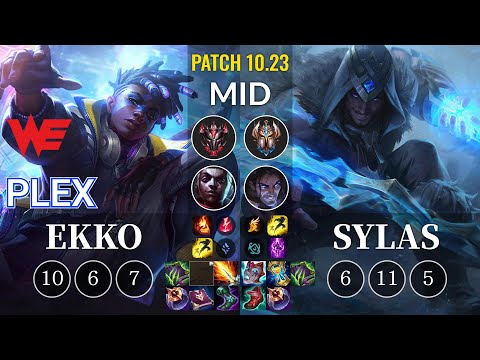 WE Plex Ekko vs Sylas Mid - KR Patch 10.23
