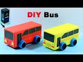 How To Make Mini Bus DIY Homemade Bus From Waste Box Very Easy