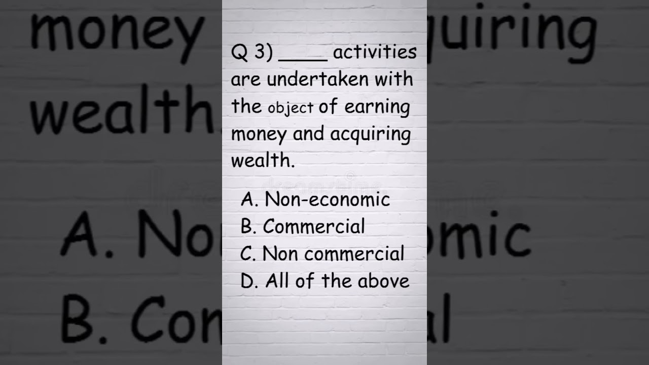 ICSE Commercial Studies Class 9 Chapter 1 (Commercial and Non-Commercial activities) Test MCQ Viral