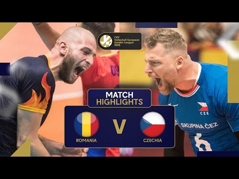 Highlights | Romania vs. Czechia - CEV Volleyball European Golden League 2025 | Men