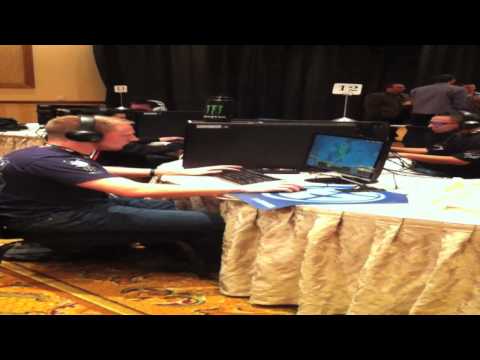 EGMachine playing Starcraft 2 at IPL3 origins
