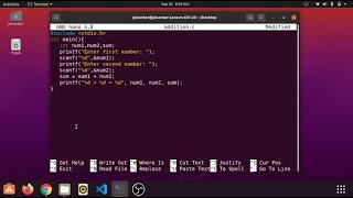 How to run C program on Ubuntu Terminal?