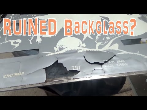 Attempting To Save a Badly Damaged PROTOTYPE Bally Medusa Pinball Machine Backglass!