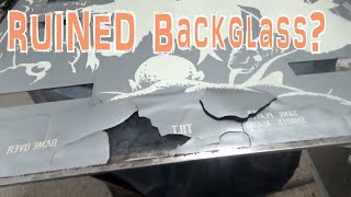 Attempting To Save a Badly Damaged PROTOTYPE Bally Medusa Pinball Machine Backglass!