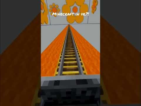 Minecraft Rollercoaster in VR‼️#shorts