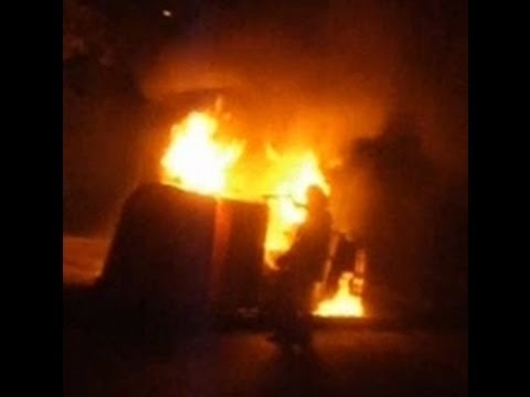 Plac na Groblach - pożar