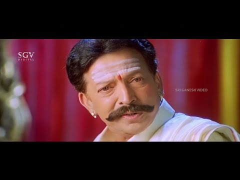 Dr. Vishnuvardhan Requests Meena Not to Leave House Emotional Scene | Simhadriya Simha Movie Scene