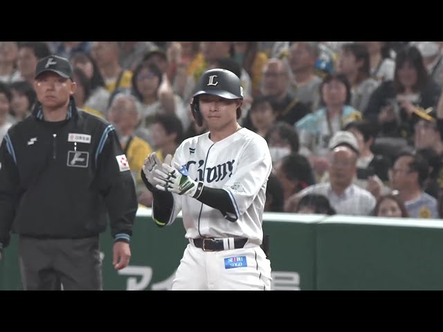 【8回裏】ライオンズ・山村崇嘉 1アウト満塁からライトへの勝ち越しタイムリーヒットを放つ!! 2025年6月10日 埼玉西武ライオンズ 対 阪神タイガース