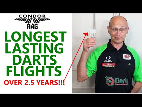 CONDOR AXE Longest Lasting Moulded Darts Flights 2 Half Years Use