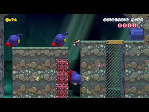 World 4-4 Tiny Trooper Tunnels by 3rd Bunny - Super Mario Maker 2 - No Commentary 1ca