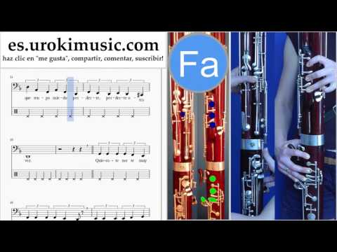 Como Tocar Fagot Besame Mucho Tablatura Parte#2 um-b927