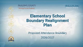 Elementary School Boundary Realignment Video